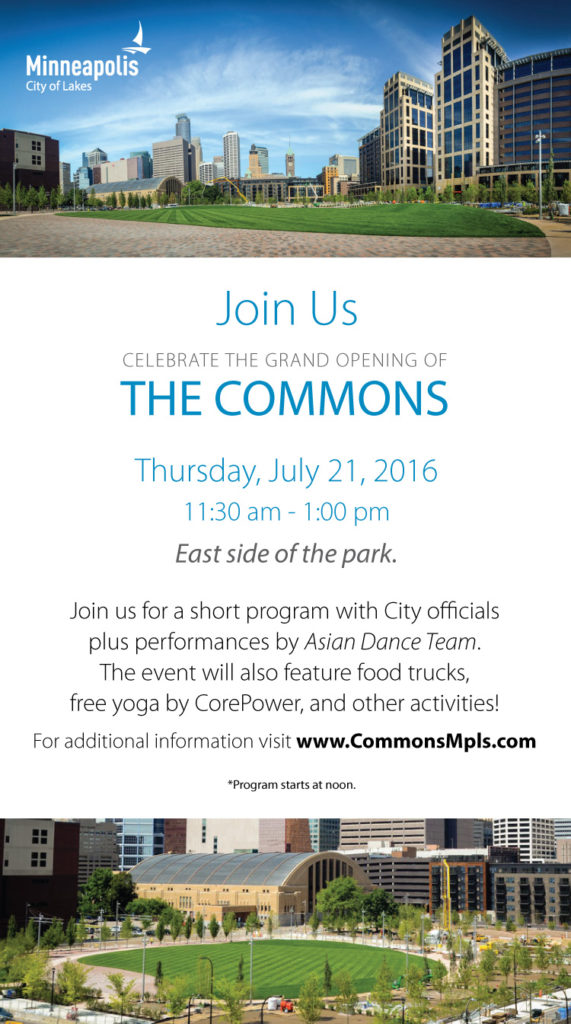 The Commons Grand Opening Invite